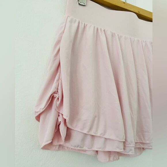 Pink Tiered Skort Size Small Tennis prep Court Rival look alike Athleisure - Picture 3 of 7